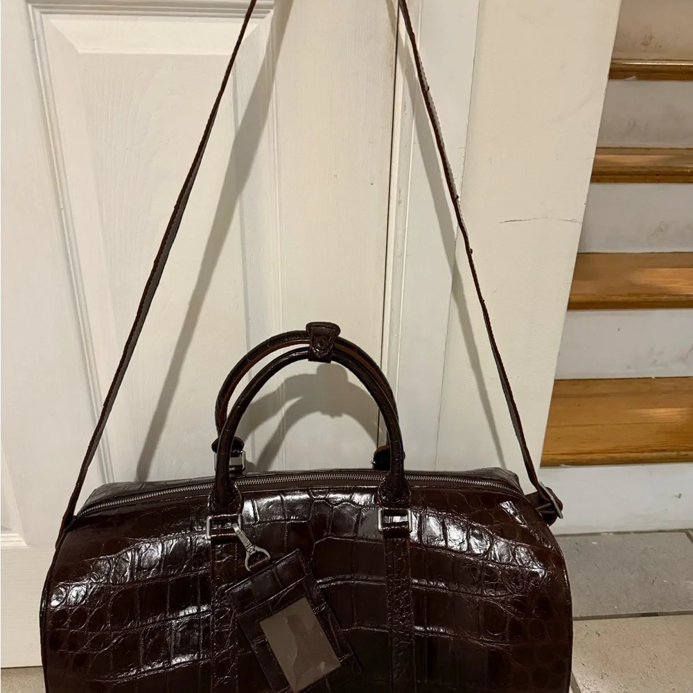 Reserved New UNISEX Genuine Alligator 🐊 Duffel Bag - Picture 10 of 10